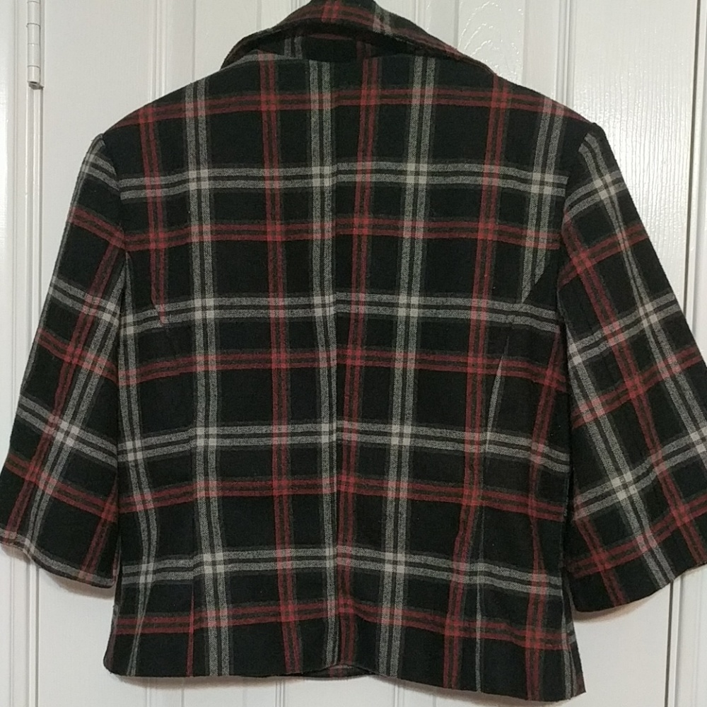 Apollo Plaid Crop Jacket - Picture 3 of 5